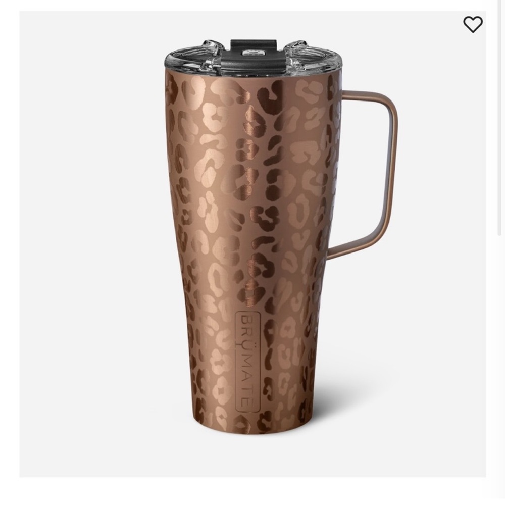 Gold leopard tumbler